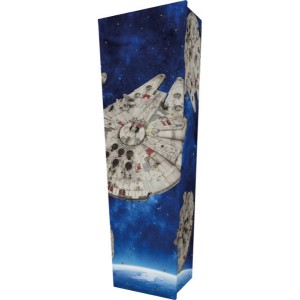 Star Wars Millennium Falcon (May the Force..) - Personalised Picture Coffin with Customised Design.